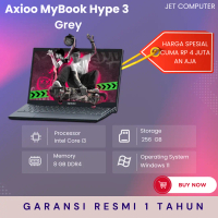 Axioo MyBook Hype 3 – Grey [i3 1005G1-8GB-SSD 256GB]