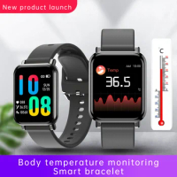 ZW18 Smartwatch 2020 IP67 Waterproof Heart Rate Blood Pressure Watch Full Touch Body Temperature Clock Smart Watch Dropshipping