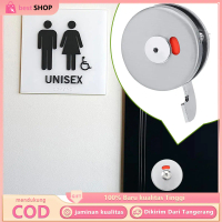 Kunci Pintu Toilet Kamar Mandi Partisi Grendel Indikator Cubicle Toilet Phenolic Lock Stainless Stee