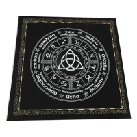 Square Pendulum Divination Tablecloth Tarots Card Pad Runes Altar Table Cloth