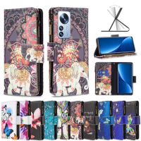 Animal Painting Leather Magnetic Flip Case For Samsung Galaxy A72 A52 A32 A12 A42 72 52 32 12 42 5G Wallet Phone Cover