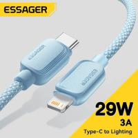 Essager USB Type C Cable For iPhone 14 13 12 11 Pro Max XS PD 20W Fast Charger USB C To Lightning 29W Wire Cord For iPad Macbook