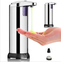 廠家直銷高品質自動感應皂液器 自動洗手液 不銹鋼感應 皂液器