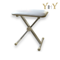 【YHY】MIT台灣製造 白色電子琴椅／KB-215W(鋼琴椅 電子琴椅 X型琴椅 升降琴椅 椅子)