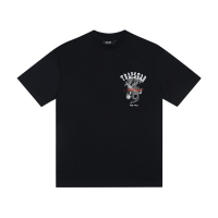 Trapstar 25ss 春夏新品中国风神龙印花街头宽松休闲男女短袖 T เสื้อเชิ้ต