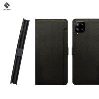 CASE SHOP SAMSUNG Galaxy A42 專用經典皮革側立式皮套-黑