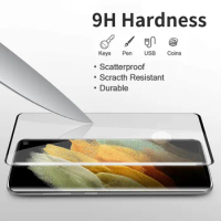 Full Covered Tempered Glass For Samsung Galaxy S23 Ultra S22 Plus S21 Note 20 0.18 Figerprint Screen Protector Film 500pcs