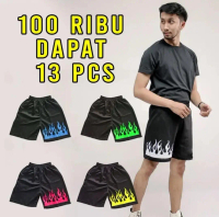 PROMO Paket Usaha 13 Pcs 100 Ribu Celana Pendek Boxer Sport Santai Pria Dan Wanita