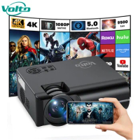 Theater Movie Beamer Android Projector Full HD Support 4K WIFI Mini Portable Home 7000 Lumens Native 1080P LCD