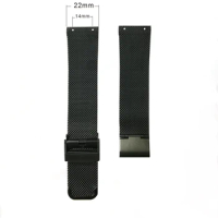 Replacement Watch Band for Skagen Unisex Watch with Screw Slim Strap 22mm-20mm (Hole Spacing 14MM)