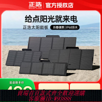 {可刷卡 打統編}ecoflow正浩太陽能板戶外移動電源太陽能充電板110w蓄電池光伏160W發電板220w家用戶外露營便攜400W防水