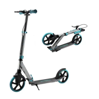 Folding Kick Scooter 200mm Wheels with Hand Brake foot pedal kick scooter