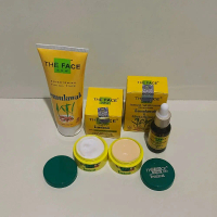 paket cream temulawak the face 4in1 original BPOM [ cream s/m, serum, facial foam ]