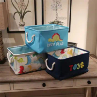 Storage Bins for Kids Boys Girl Nursery Hamper Canvas Laundry Basket Foldable Large Storage Baskets for Toys Books Clothes Gifts