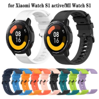 Smart Watch Silicone Wrist Strap For Xiaomi Watch S1 active Sports Strap Bracelet For Xiaomi Watch S1 /Mi Watch Color Color2
