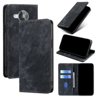 Luxury Magnetic Leather Flip Phone Case for Nokia X100 X30 X20 8.1 8 1 Plus 7.2 6.3 5.4 3.4 2.2 Flip Cover Wallet Case with RFID