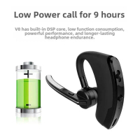 Fetch Headset Bluetooth V8 With Mic Single Earphone Murah Sport Open Ear Wireless Headphone Bass Pas