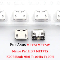 50-100Pcs USB Charger Charging Dock Port Connector For Asus ME172 ME172V Memo Pad HD 7 ME173X K00B Book Mini T100HA T100H Plug