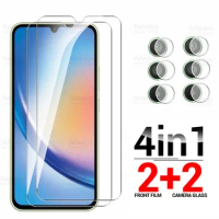 4-in-1 Camera Tempered Glass For Samsung Galaxy A34 Screen Protector SamsungA34 5G A 34 34A SM-A346B Protective Lens Cover Films