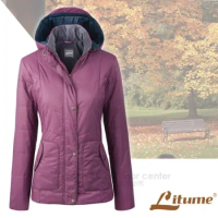 【意都美 Litume】女新款 Primaloft 超輕量透氣防風保溫棉外套_H7056 紫