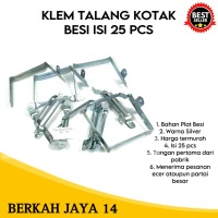 KLEM TALANG KOTAK PVC ISI 25 PCS CANTOLAN GANTUNGAN PIPA PROMO MURAH