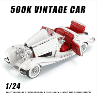 {KANSI Enterprise]   1:24 500K 1936 Alloy Car Models Classic Vehicle Simulation One Piece Collection