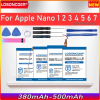 500mAh 616-0223 616-0224 Battery For Apple iPod Nano 1 2 3 3G 3rd A1236 4 4th 5 5th 6 7 7th Gen A1446 Battery MB903LL/A 8GB 16GB