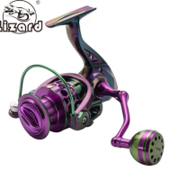 Colorful Spinning Reel Alloy Spool Tent Handle Knob Lizard 1000-6000 Series 9 + 1 Bearing, 8kg Drag Different Knob