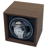 Watch Winder For Automatic Watches, Wooden Watch Box With Flexible PillowSuper Quiet Motor For Women And Man Watch Winder