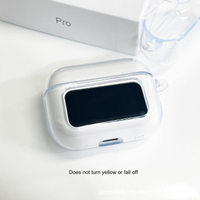 Hoa Cường Bắc A9pro Hộp đựng tai nghe Bluetooth có màn hình vỏ silicon trong suốt chống sốc cho tai 