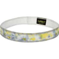 騎跑泳者-汗樂導汗帶 HALO HEADBAND.Daisies AIR透氣網布.套頭式-窄版SLIM-頭帶高2.5公分