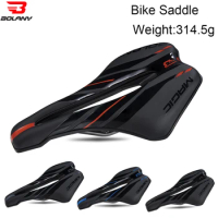 BOLANY Bicycle Saddle Mountain Road Bike Seat Silicone filled PVC Leather Surface Shockproof MTB Bike Saddle Cycling Accessories