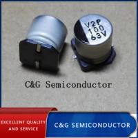 10PCS Electrolytic capacitor 63V100UF 10*10mm SMD aluminum electrolytic capacitor 100uf 63v size：10x10.5（MM）