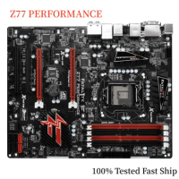 For Asrock Z77 PERFORMANCE Motherboard Z77 32GB LGA 1155 DDR3 ATX Mainboard 100% Tested Fast Ship