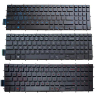 New US English For Dell G3 3590 3579 3779 G5 5587 5590 G7 7588 7790 7590 BLUE RED Replacement Laptop Keyboard