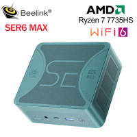 Beelink SER6 MAX Mini PC AMD Ryzen7 7735HS DDR5 32GB NVME SSD 500GB SER7 7840HS 32G 1T 6900HX Desktop Gaming Computer VS GTR7