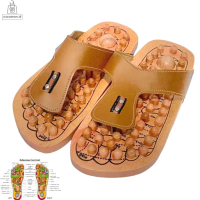 Sandal Kesehatan Jepit Kayu Sandal Rematik Terapi Akupuntur Sandal Refleksi Kesehatan Pria Wanita