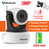 VStarcam 3MP 1296P Battery IP Camera Wifi Home Security Camara Chargeable Battery Audio Recording Mobile remote View P2P Camera