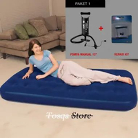 KASUR ANGIN TWIN 67001 POMPA TIUP BLUDRU BESTWAY AQUATIC / KASUR ANGIN PREMIUM Bestway 67001 Kasur+P