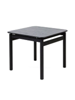 โต๊ะอาหารไม้โอ๊คสีดำ รุ่น Seki ขนาด W90Xd90Xh75Cm - สีดำ
