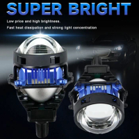 3inch Biled Projector Lens H7 Laser Led Headlight Modified Automobile Lamp Bulb CANBUS H4 Led Projector Headlights for Car 6000k