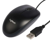 LOGITECH B100 Wired Optical USB Mouse (Black) Ready Stock