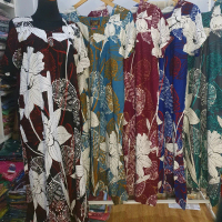 Daster batik printing model sikak merk kartika batik rayon premium ld 116cm
