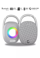 SonicGear SonicGear SonicGo Clipz Grey Portable Bluetooth Handsfree Speaker | Bluetooth 5.3 | FM Radio