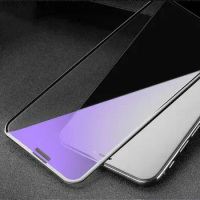 Anti-Blue Light 10D Full Covered Tempered Glass Screen Protector For iPhone 14 13 12 Pro Max 11 XR XS X 8 7 Plus SE 1500 pcs