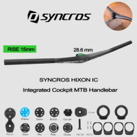 SYNCROS-Full Carbon Fiber Handlebar, Integrated Cockpit MTB Handlebar, HIXON IC Rise, Integrated, 15