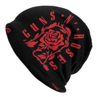 Guns N Roses Skullies Beanies Hats Autumn Winter Men Women Ski Caps Warm Dual-use Bonnet Knit Hat
