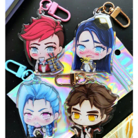 Arcane Charm Keychain Jinx acryl and epoxy design