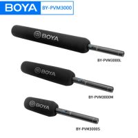 BOYA BY-PVM3000 Professional Shotgun Microphone Supercardioid Handheld Mic for Camera Video Interview Camcorder Audio Recorder