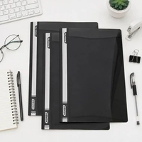 (1 LUSIN) Map Dokumen F4 / Map Plastik Business File Folio / Map Business File H818 Hombo Black
